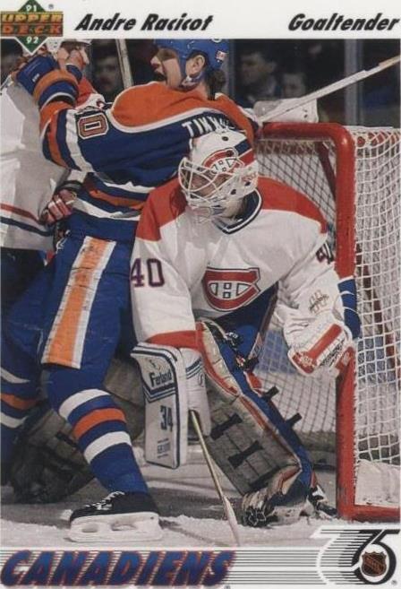 1991-92 Upper Deck - Andre Racicot #377 (RC) for sale online | eBay