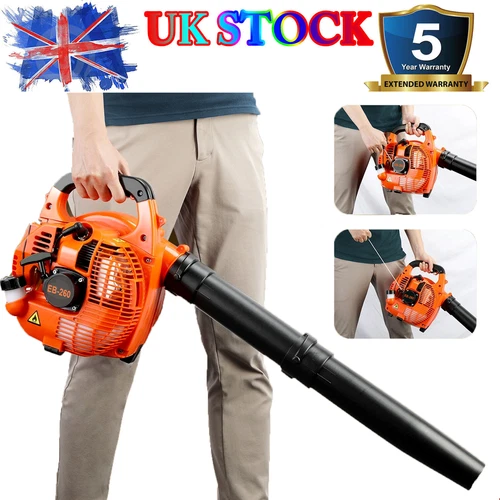 26cc Garden Yard Handheld Petrol Leaf Blower Powerful 2 Stroke Air Cooled Engine