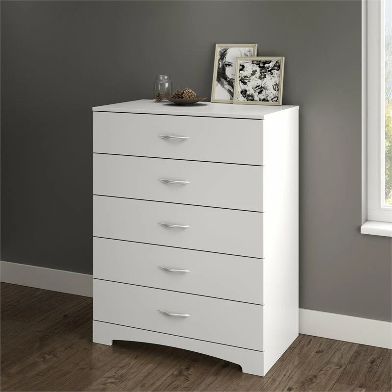 South Shore Maddox 5 Drawer Chest in Pure White Finish - Image 2 of 4