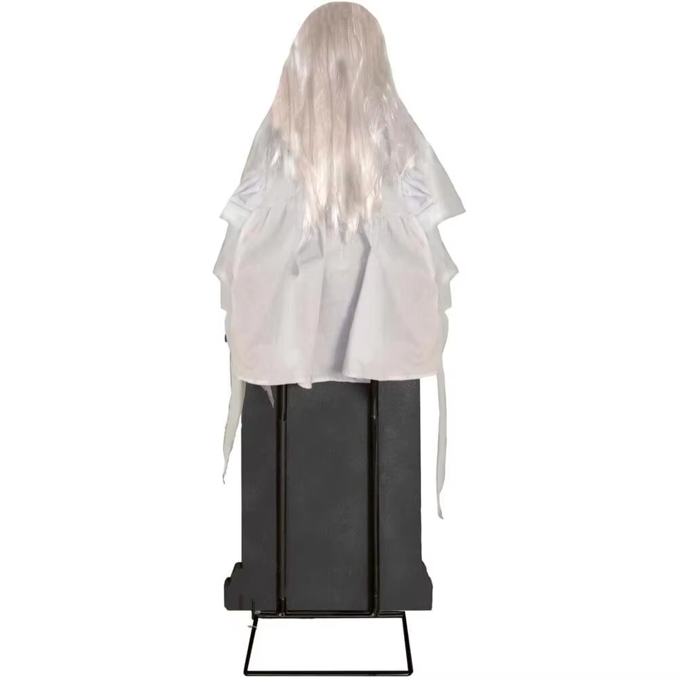 Animatronic Talking Tombstone Girl for Indoor/Outdoor Halloween Decor