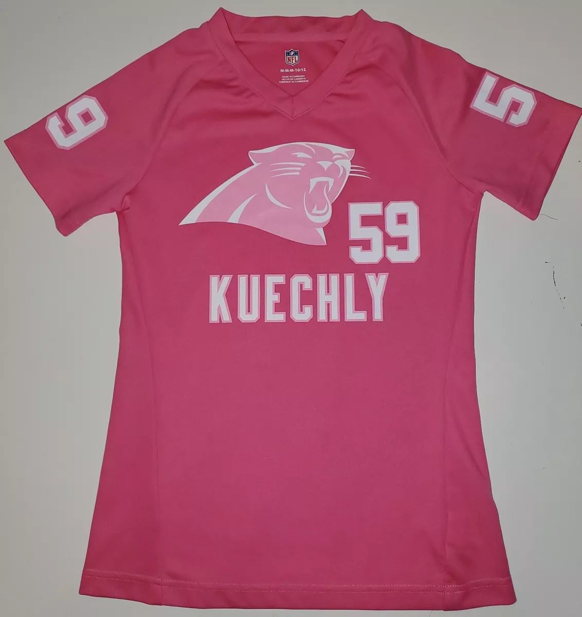 Pink carolina 2025 panthers jersey