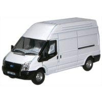 Oxford Diecast 76FT006 Ford Transit Weiß LWB Hochdach 1:76 Van Modell