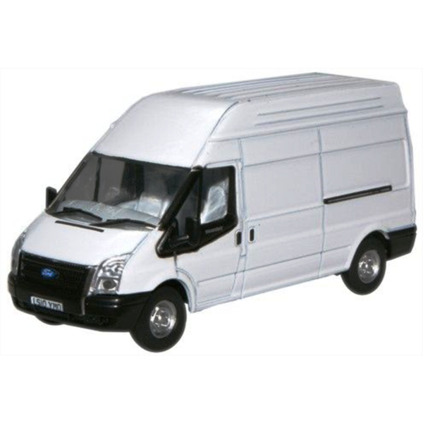 Oxford Diecast 76FT006 Ford Transit Weiß LWB Hochdach 1:76 Van Modell-image