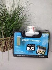 Safer Lock Box Secure Your Meds W/ Combination 4 Digit Locking Cap - NEW