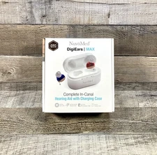NuvoMed DigiEars Max CIC OTC Hearing Aids Rechargeable New Sealed