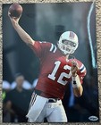 Tom Brady New England Patriots Throwback Uniform Pass 8x10 Glossy Photo