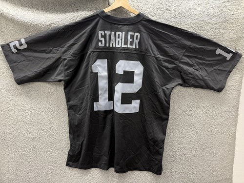 NWT Ken Stabler Jersey Mitchell And Ness 1970 Throwbacks Black Size 3XL 50 - Picture 11 of 14