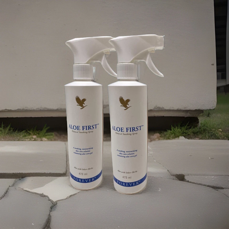 FOREVER LIVING PRODUCTS 2x Forever Aloe First Spray 473 ml pro Flasche Inkls Sprühköpfen