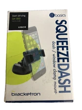 Bracketron, SqueezeDash, Dash/Window Clamp Mount, Black