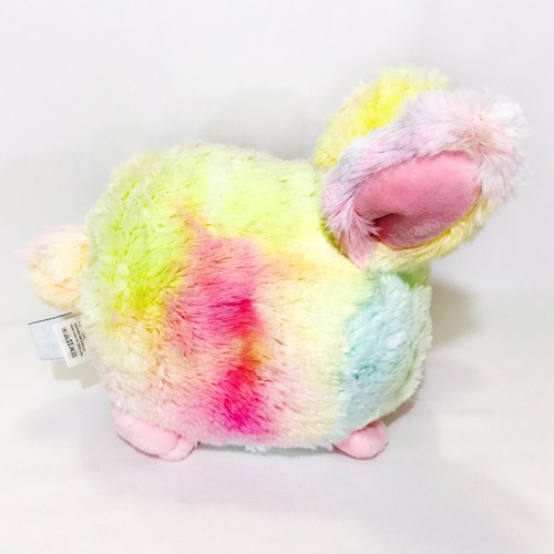 "Conejito pastel arco iris blando 8"" juguete de peluche tie dye conejo de Pascua 2023" - Imagen 4 de 8