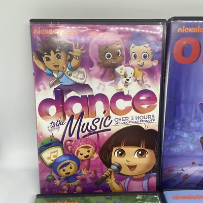 Lot of 4 Kid's DVDs - Olivia, Animal Friends, Dora, Go Diego Go