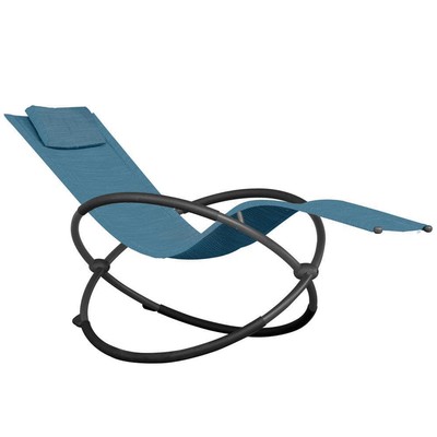 Unbranded Outdoor Rocking Chair 35.75?x 30? Steel Removable Cushions