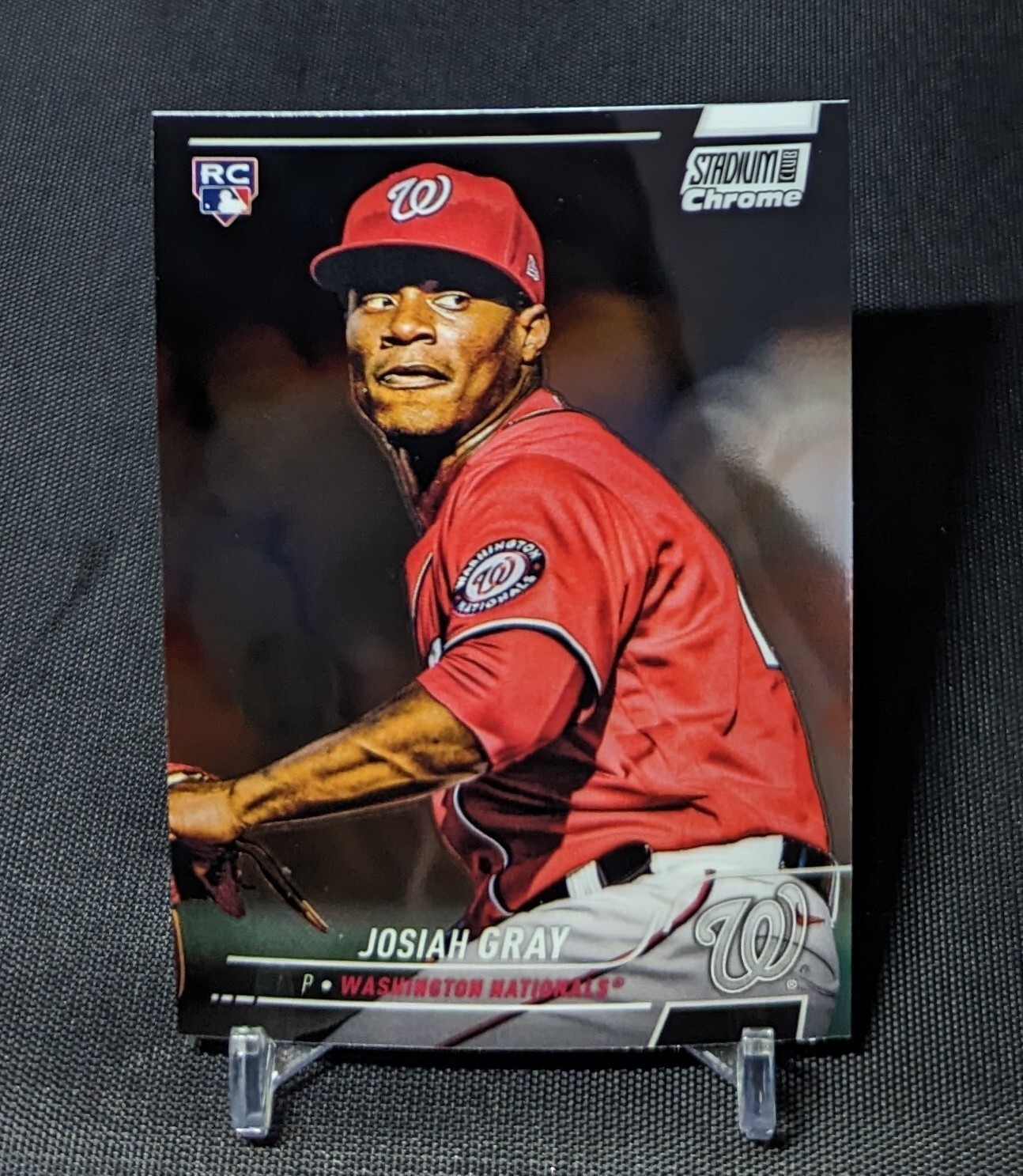 Josiah Gray Rookie RC 2022 Topps Stadium Club CHROME Card 62 Washington National