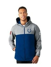 New Official NFL G-III Indianapolis Colts Transitional 2-Tone Hooded Jacket