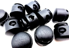 Draw String 2 Hole Slide Lock Spring Loaded PREMIUM for 7/32" Thick Cord Hat Bag