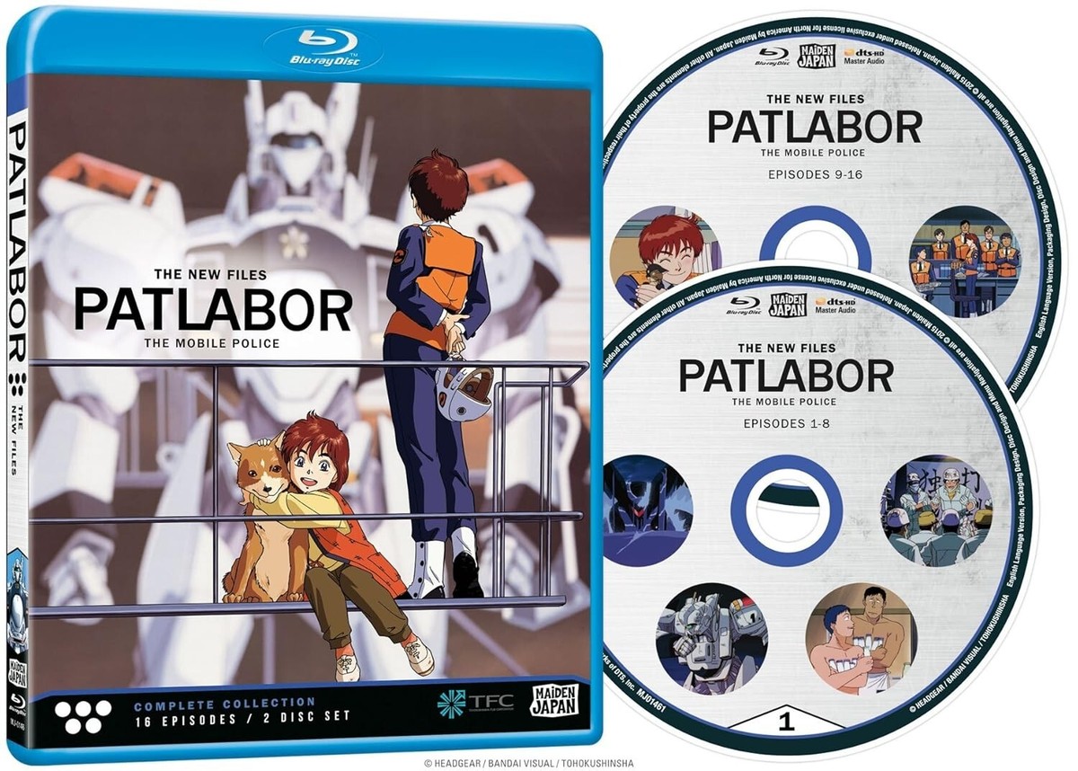 Patlabor The Mobile Police The New Files Blu-ray 2 Discs Set RARE
