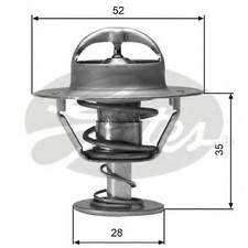 Image of Gates Thermostat coolant TH04382G1 Replaces 90916-03061,90916-03081,90916-03061