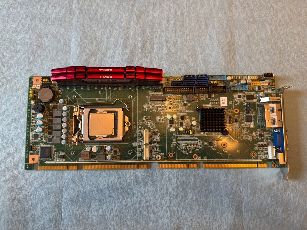 Advantech PCE-5129G2 Industrial Motherboard REV A1 with i7-7700 CPU and 16GB DDR4 RAM
