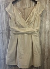 Alfred Sung Women’s Champagne Short Sleeve Mini Cocktail Dress Plus Size 18