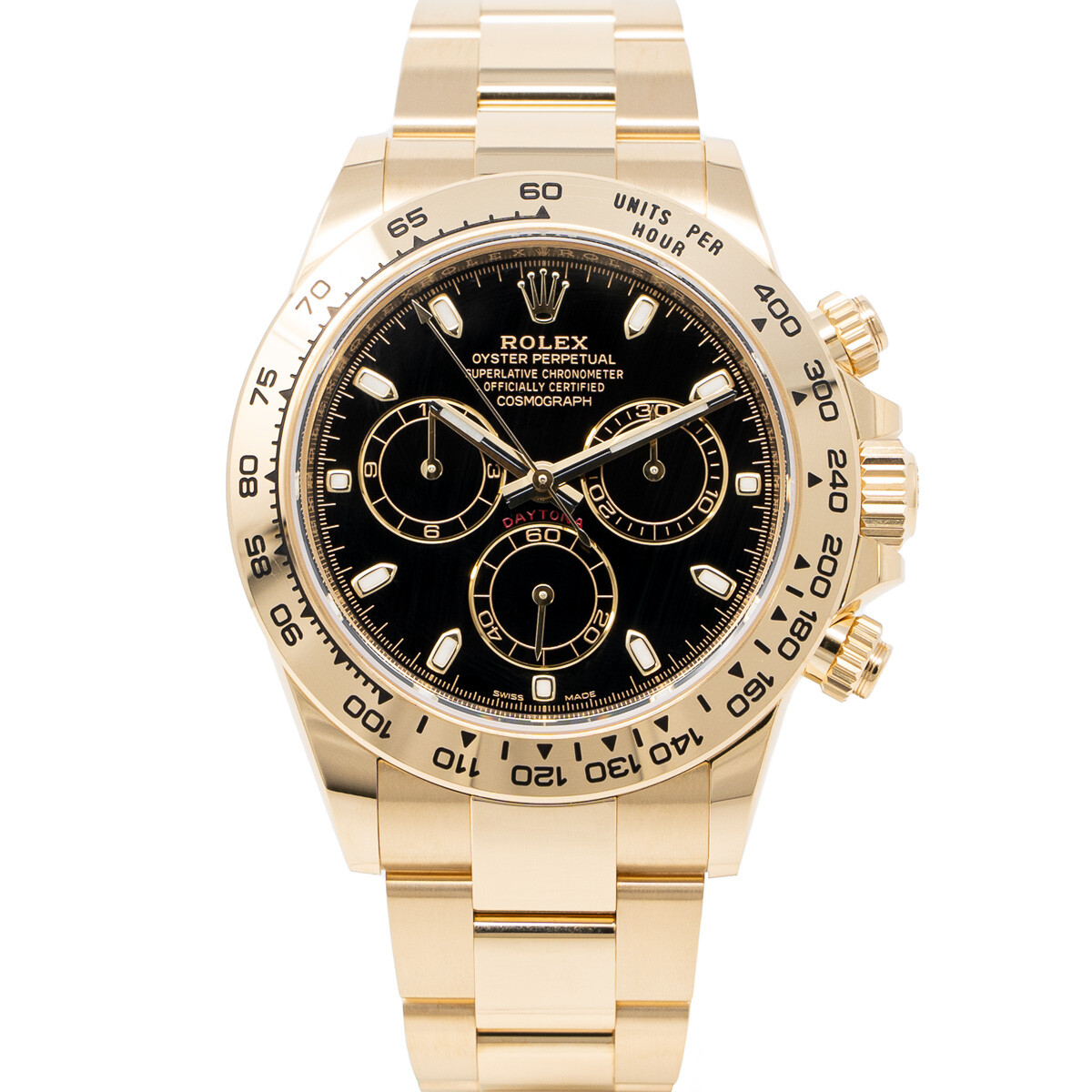 Rolex Cosmograph Daytona Yellow Gold 116508 Black - Pre-owned