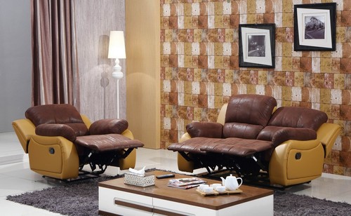 2+1 Kombination Mikrofaser, verstellbares Fernsehsofa Sessel Set, 5130-2+1-VF03 - Bild 5 von 10