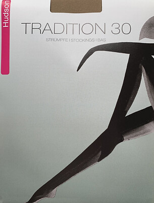 VINTAGE! Hudson TRADITION 30, Straps-Strümpfe / Stockings / Bas, 30 DEN