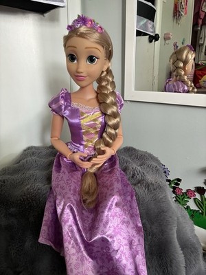 Disney Princess Rapunzel Tangled 18in Doll Long Blonde Braid Removable Outfit