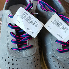 Imac Unisex Sneaker Sportschuh Grau Pink Blau Schnürung EU 38 US 7