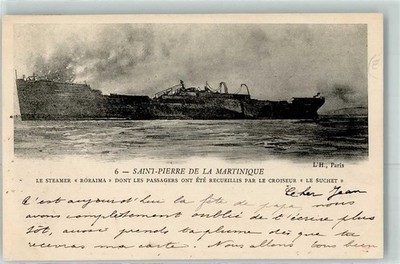 13944805 - Wreck Steamer Roraima - Saint Pierre de la Matinique Steamer