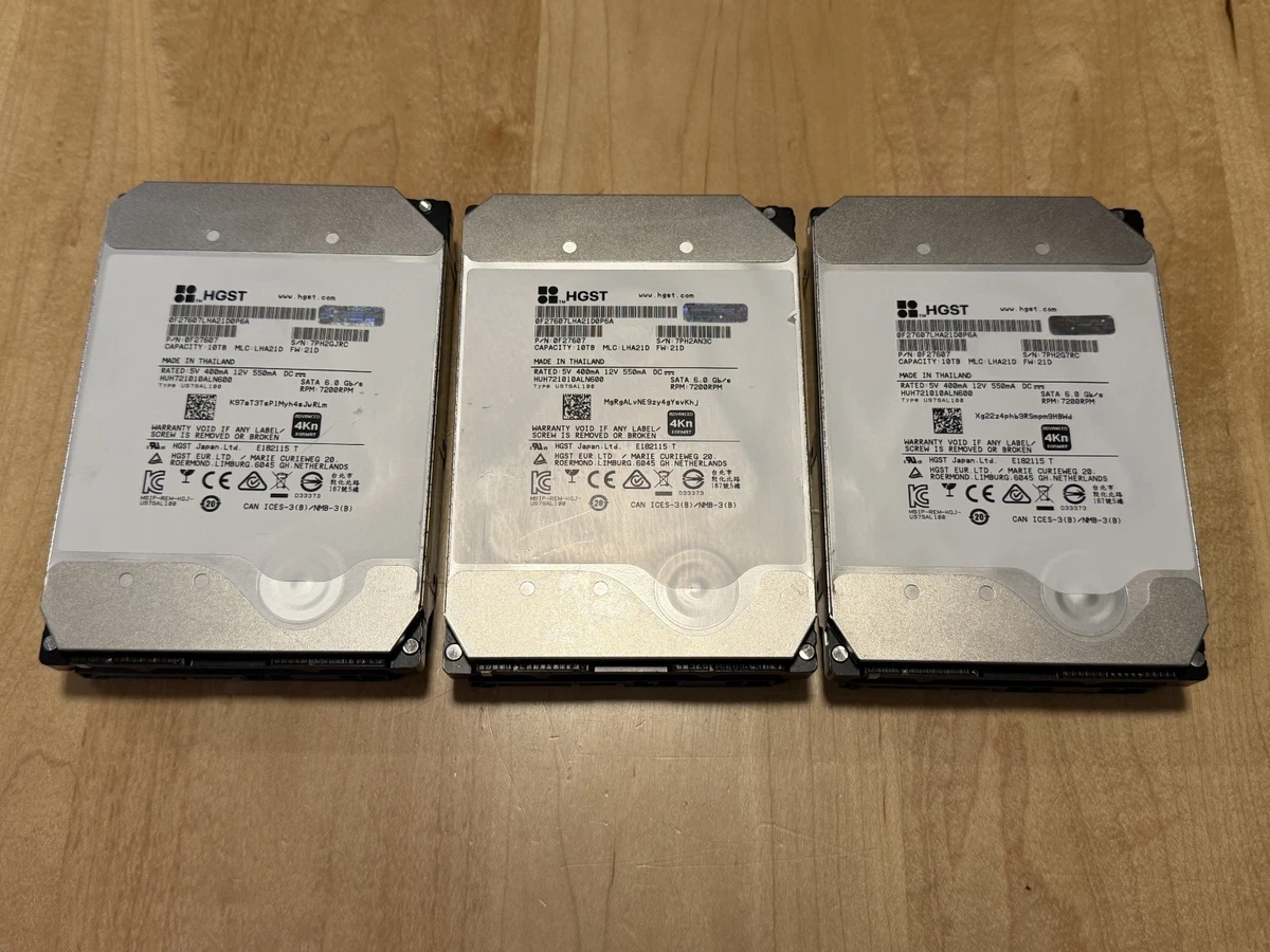 HGST Internal Hard Disk Drives 10 TB Storage Capacity for sale | eBay