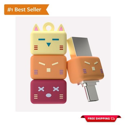 Jenna Cat 64GB USB Flash Drive - Adorable Portable Design, Waterproof & Secure