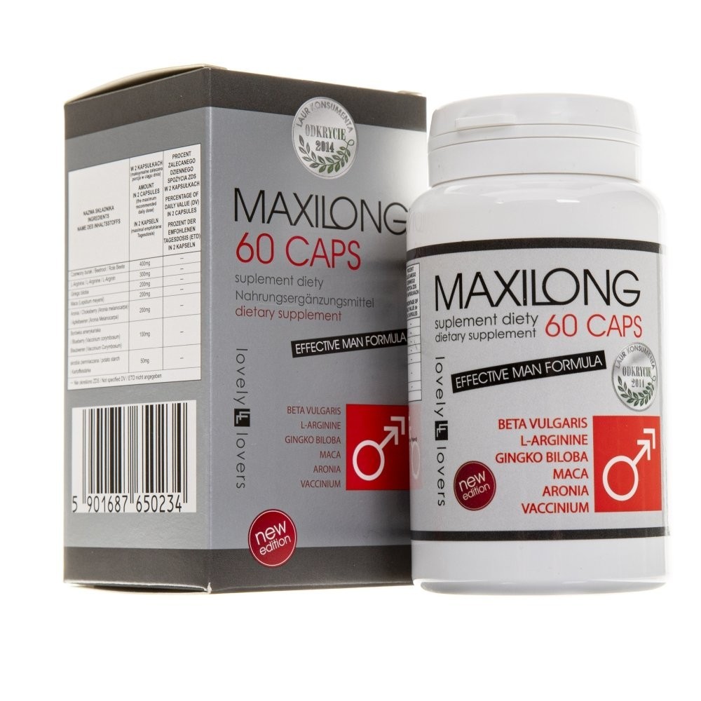 Lovely Lovers Maxilong 60 capsules formule performance et endurance physique