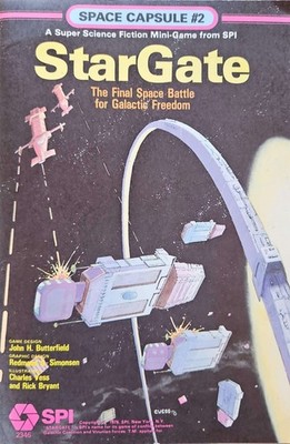 SPI STARGATE Space Capsule #2 Mini-Game 1979 Vintage Sci-Fi Board Game UNPUNCHED