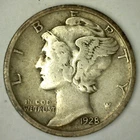 1928 S Silver Mercury Dime VF 10c Type Coin Circulated Very Fine San Francisco