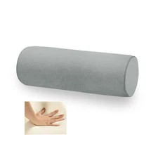 16X6 Memory Foam Round Cervical Roll Cylinder Bolster Pillow with Removable