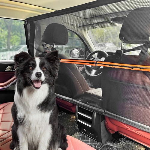 Upgraded Dogs Car Barrier Wide 50", Dog Barrier Made of High Density Nylon