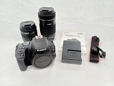 Canon EOS Kiss X9 DSLR Camera Double Zoom Kit 24MP APS-C Used
