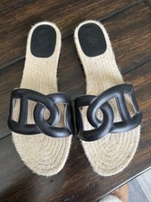 Hermes Famosa Espadrille Noir Size 39