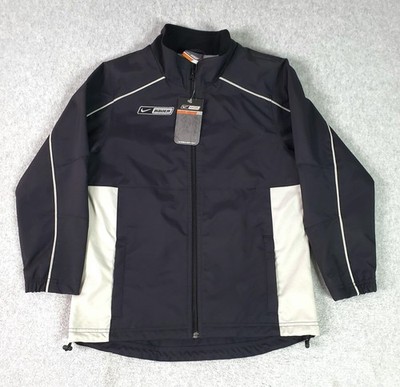 Nike Bauer Jacket Youth Medium Black Supreme Full Zip Hockey Windbreaker 1027555