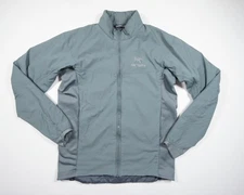 Arcteryx Jacket Mens Medium Gray Atom Lightweight Full Zip Outdoors Hike FLAW***