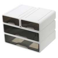 Schreibtisch-Organizer Mit Schubladen, 4-Teilig, Weiß