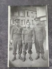 WW2 British Army Soldiers Real Photo Postcard RPPC France/Belgium 1940s Military