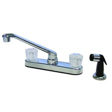 B  K/mueller Inds import 122-028RP Two Handle Kitchen Faucet - Chrome
