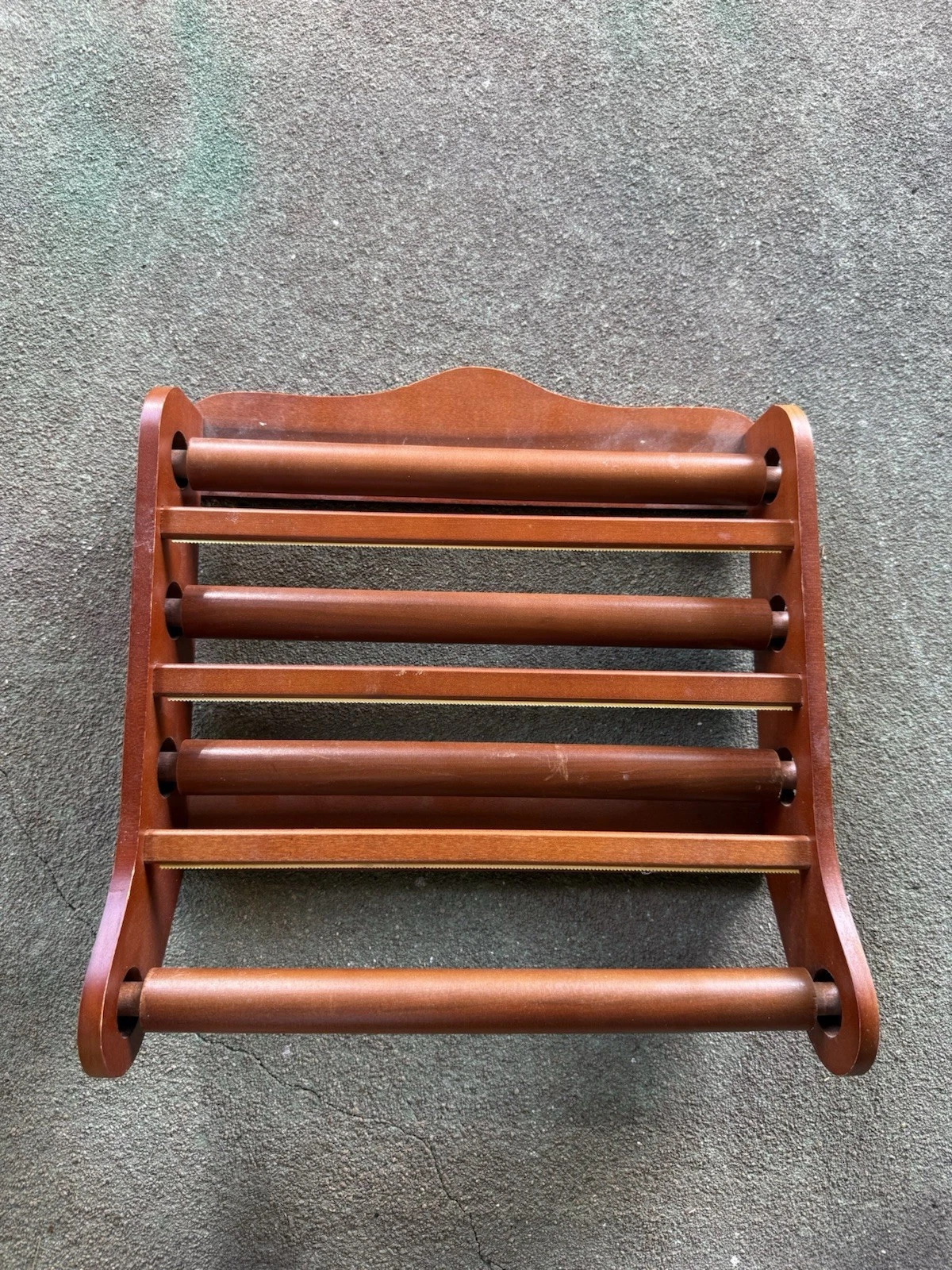 Vintage Mid Century Wooden 3 Tier Spice Rack Wall Mount