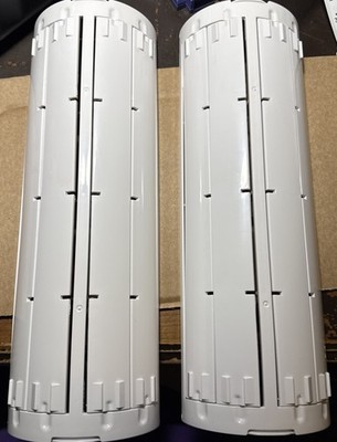 Air Vent Deflector with 6-Way Multi-Directional Airflow - 12x 4'', 2-Pack White