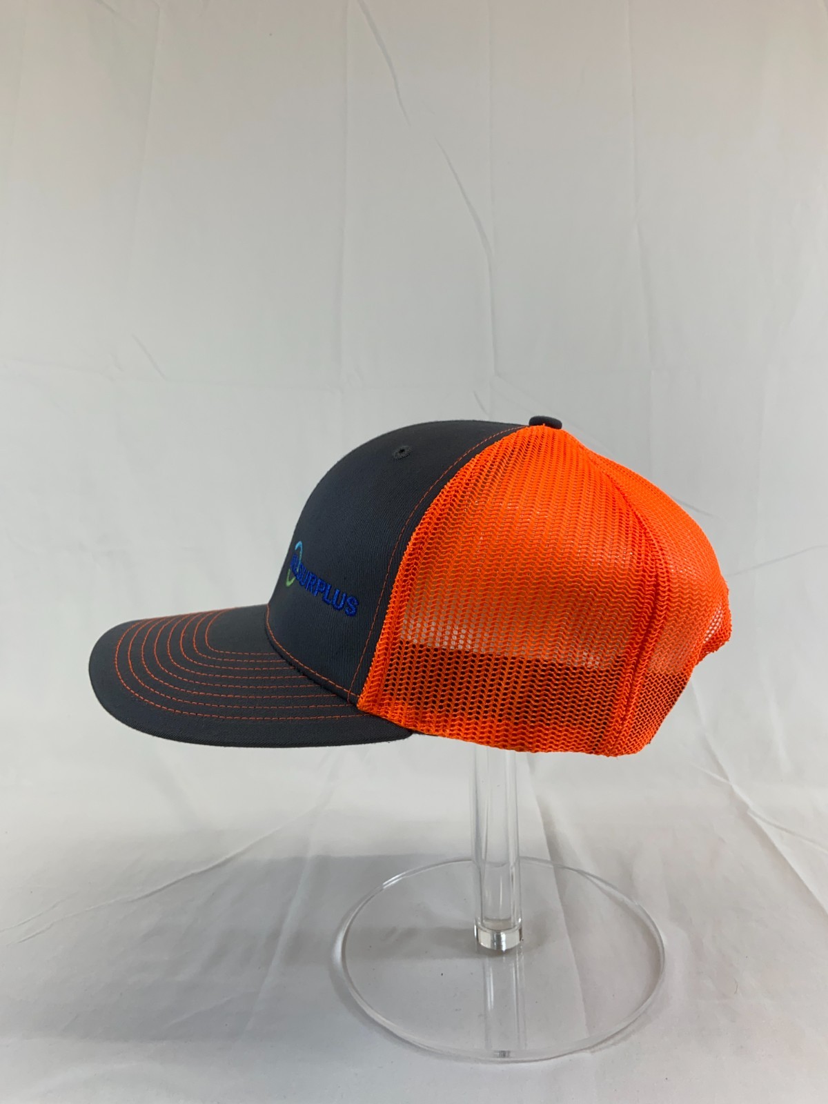 All Surplus Baseball Cap Snapback Hat Gray Neon O… - image 3