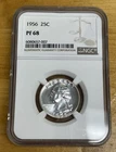 1956 Washington Quarter 25C NGC PF68