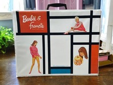 Barbie And Francie Doll Carry Case Wardrobe Closet Locker Mattel 1965 Latching
