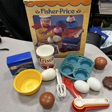 Fisher Price Playset Fun With Food 1987 6502 Baking INCOMPLETE PARTIAL FOR PARTS