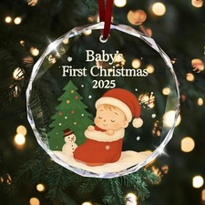 Baby  S First Christmas Ornament 2025 for Boy or Girl, My First Christmas 1St K